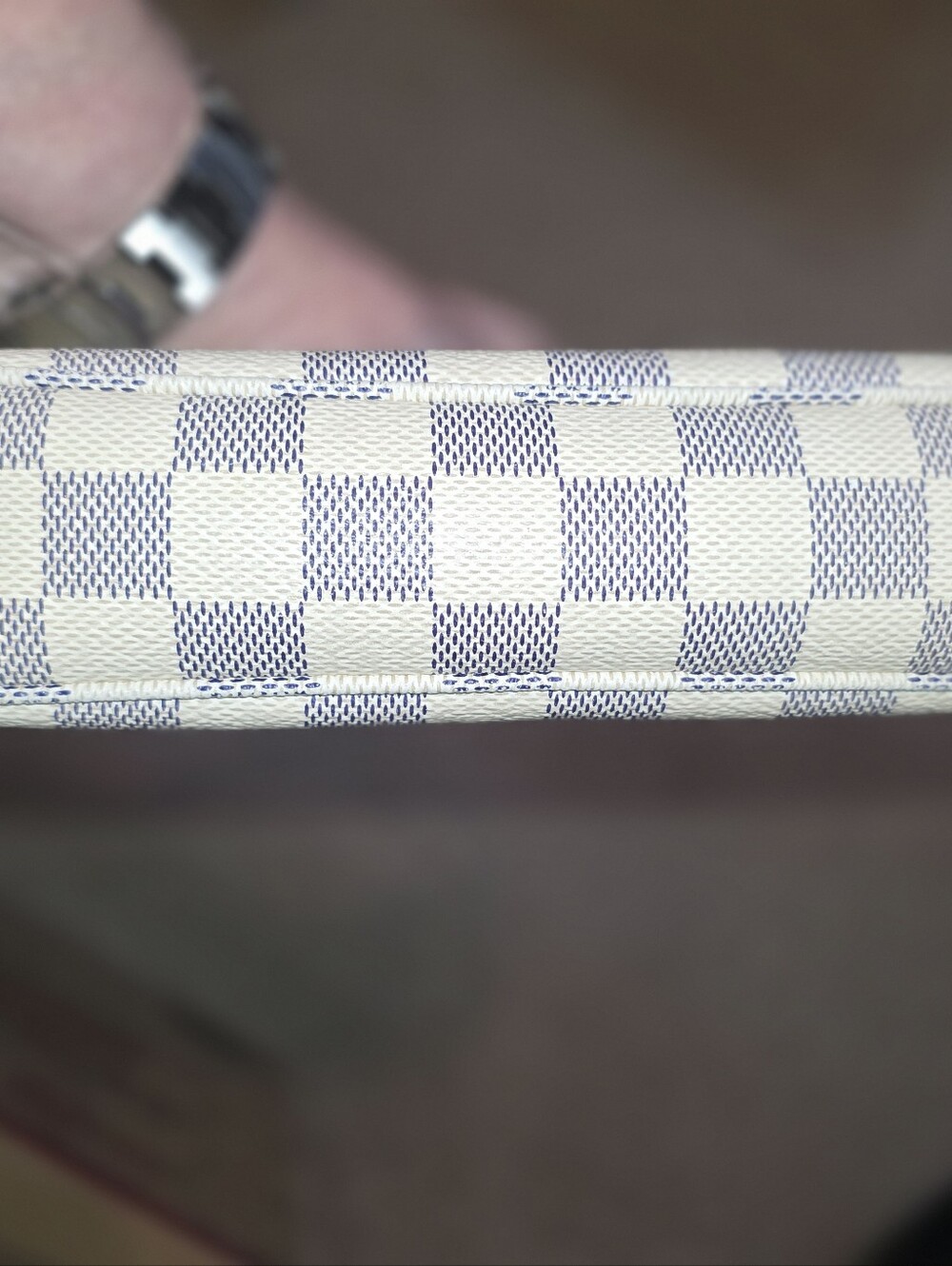 2013 NM LOUIS VUITTON AZUR POCHETTE ACCESSOIRIES CA0183 EXCELLENT - Picture 6 of 16